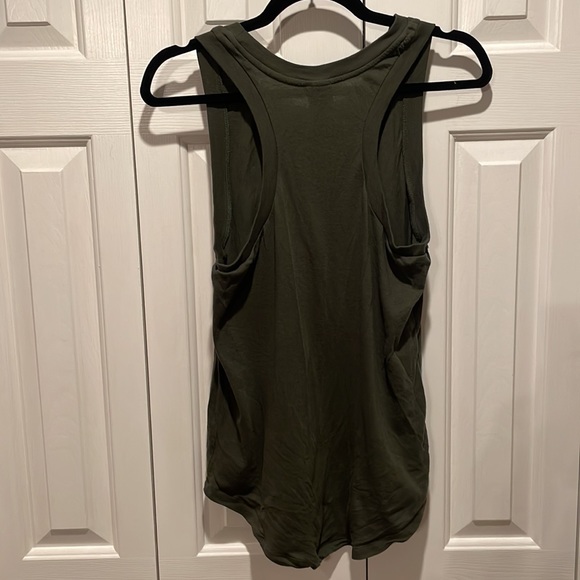 Victoria’s Secret PINK- Gym & Tonic Olive Green Racerback Tank - Picture 3 of 4
